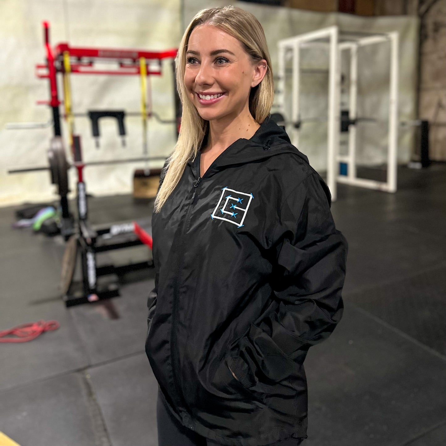 Grid Unisex Windbreaker