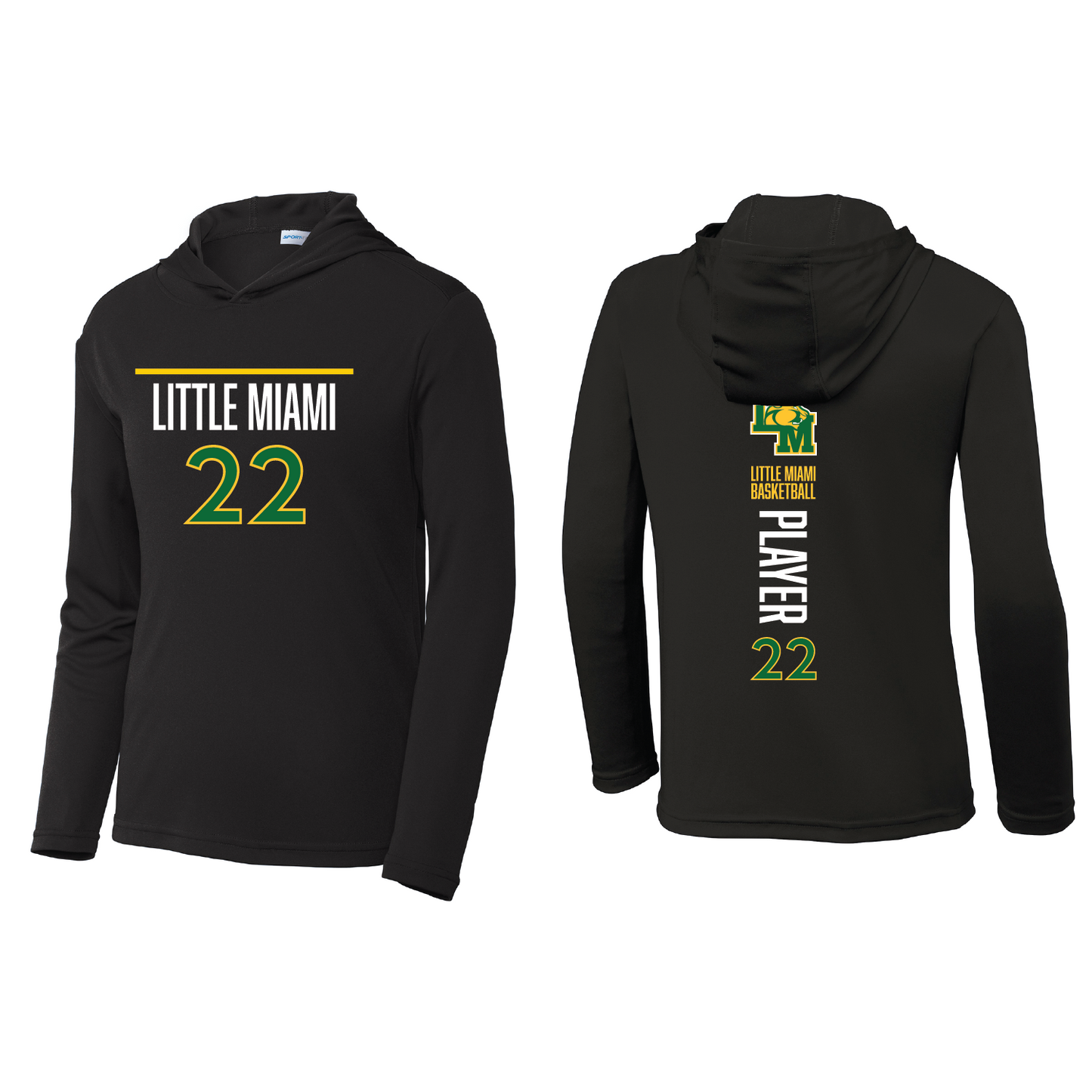 LM Basketball Personalized Hooded Shooting Shirt