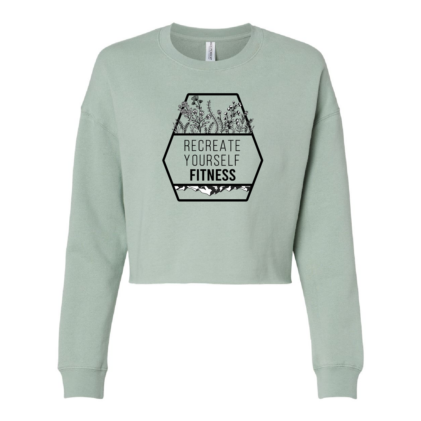 RYF Women's Crop Crewneck Sweatshirt