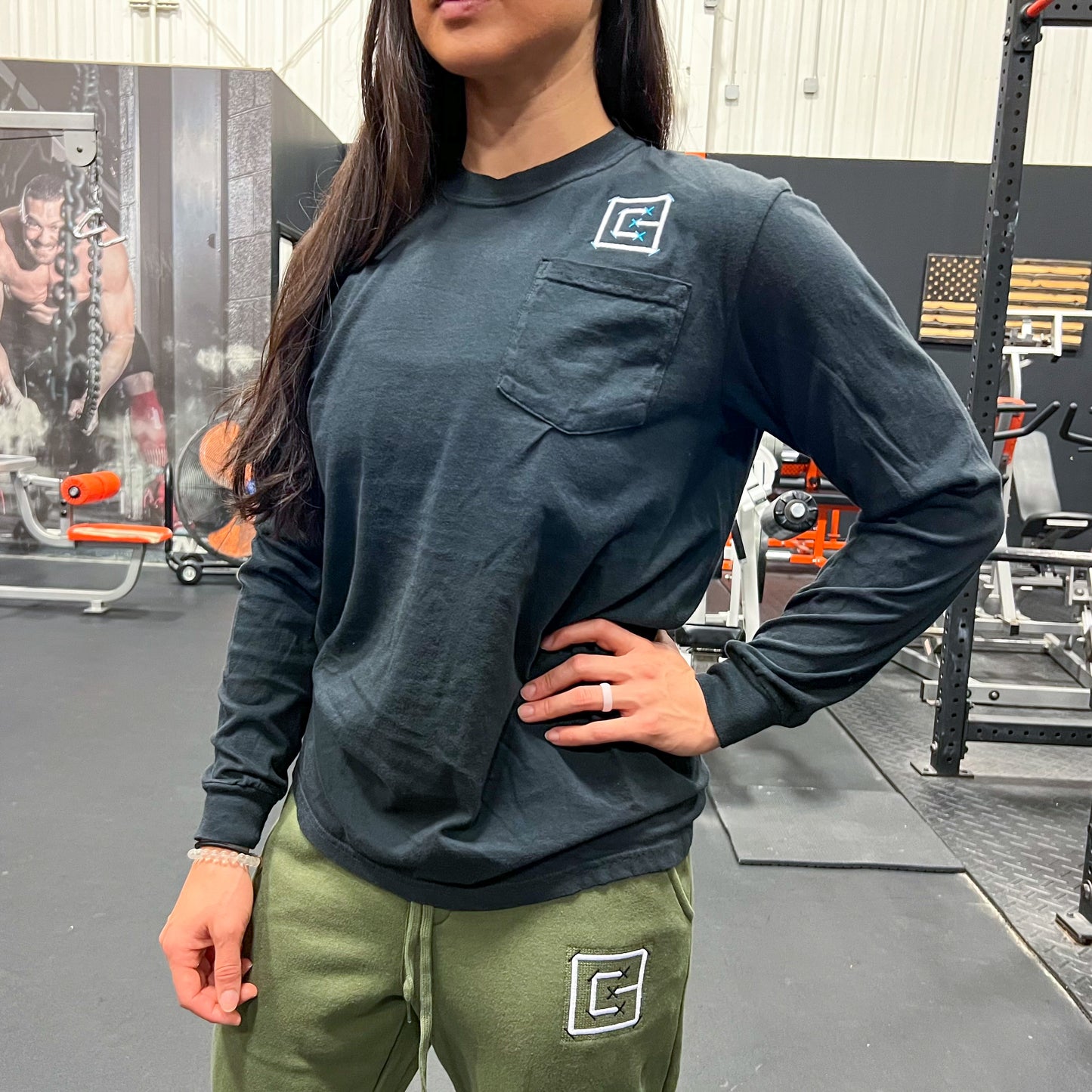 Grid Unisex Long Sleeve Tee