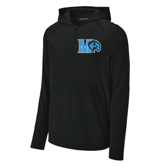 Falcons Unisex 1/2 Zip Hooded Long Sleeve Jacket