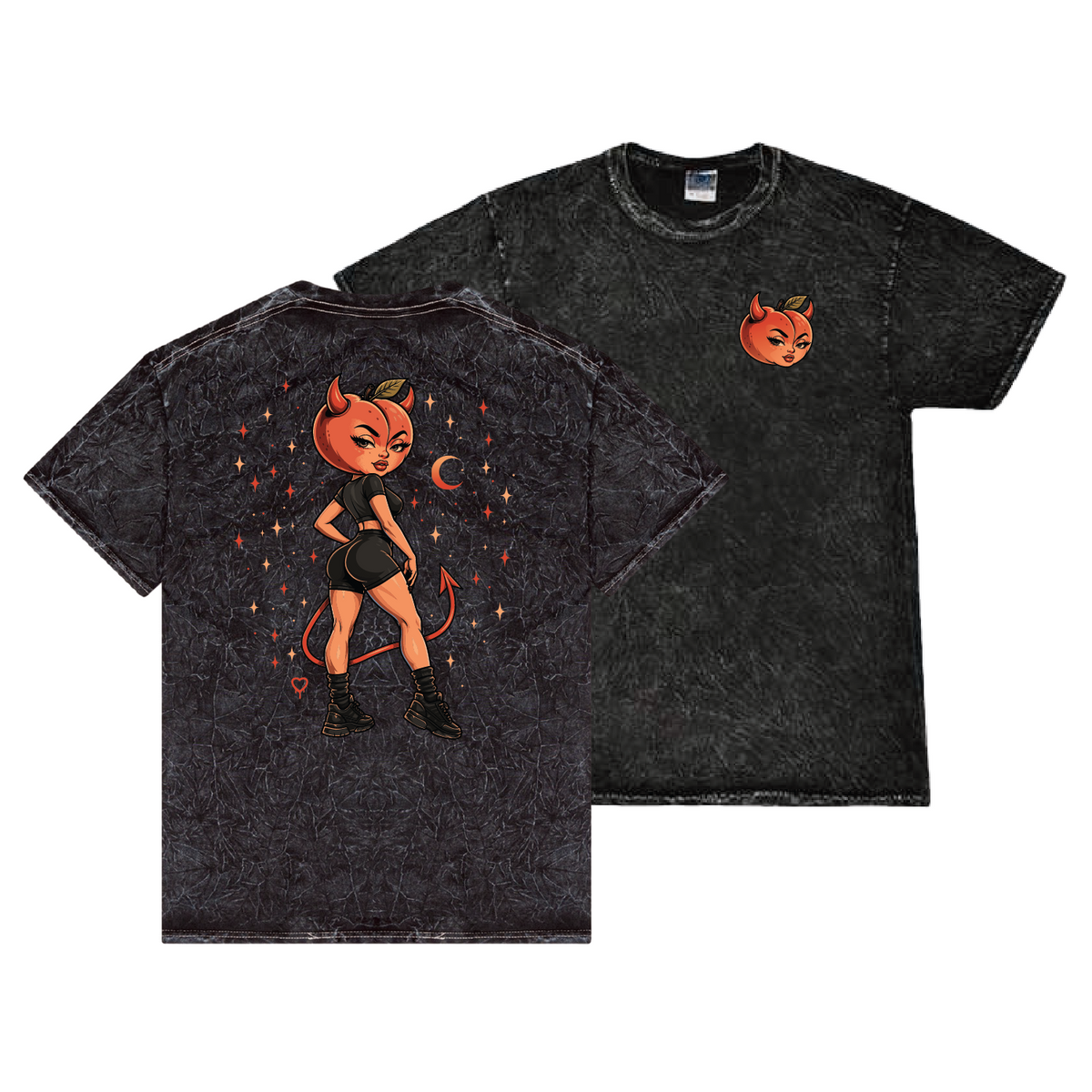 Devil Peach Mineral Wash Unisex Tee
