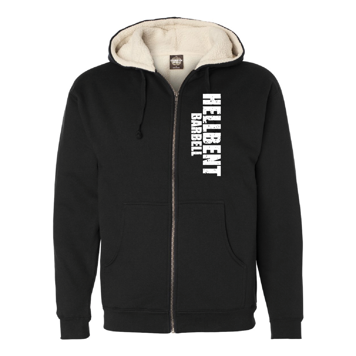 Hellbent Barbell OG Sherpa Lined Full Zip Hoodie