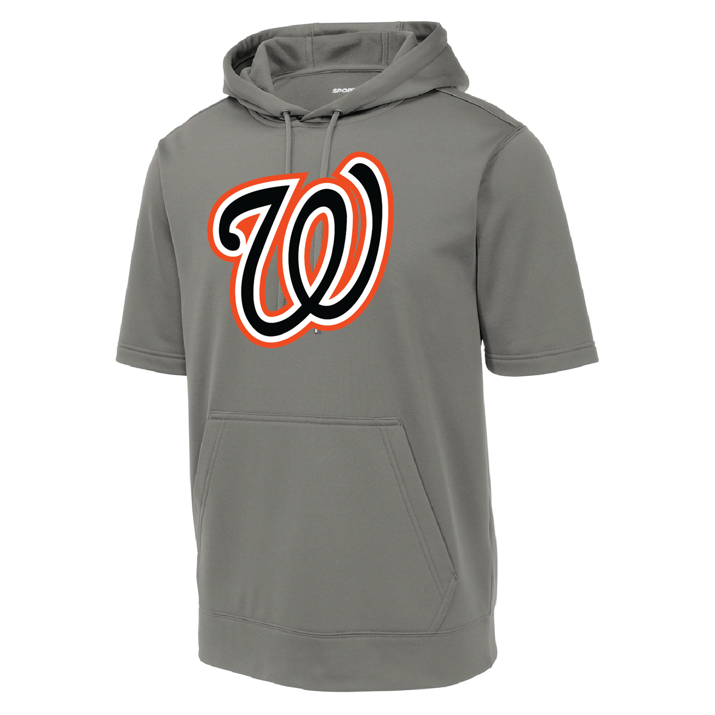 Big W Unisex Short Sleeve Hooded Sweatshirt