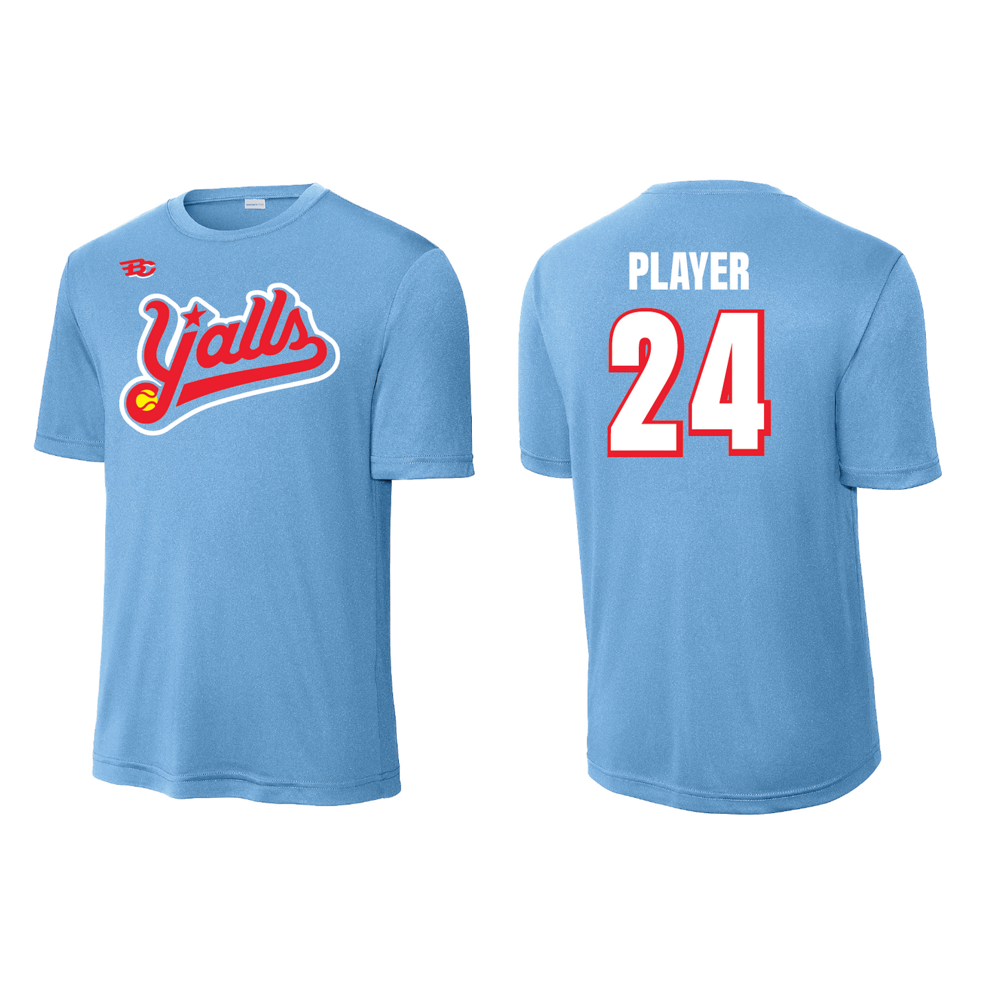 Yalls Super Fan Moisture Wicking Unisex Tee