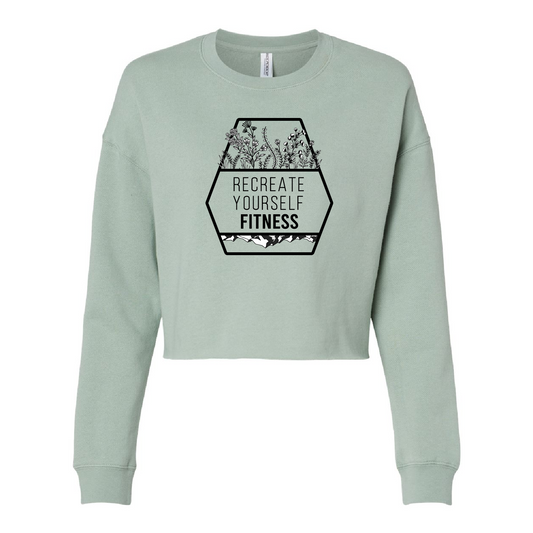 RYF Women's Crop Crewneck Sweatshirt