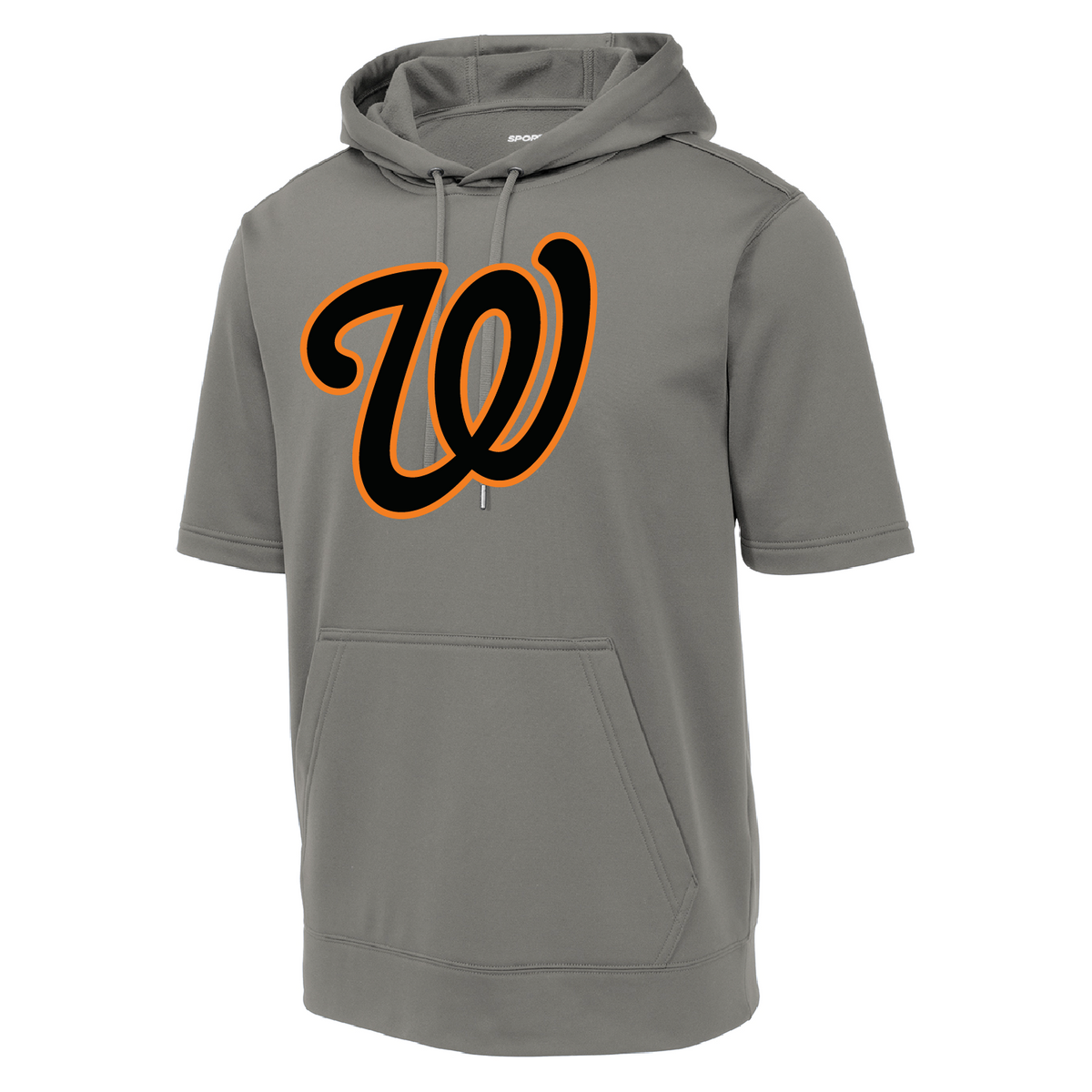 Big W Unisex Short Sleeve Hooded Sweatshirt