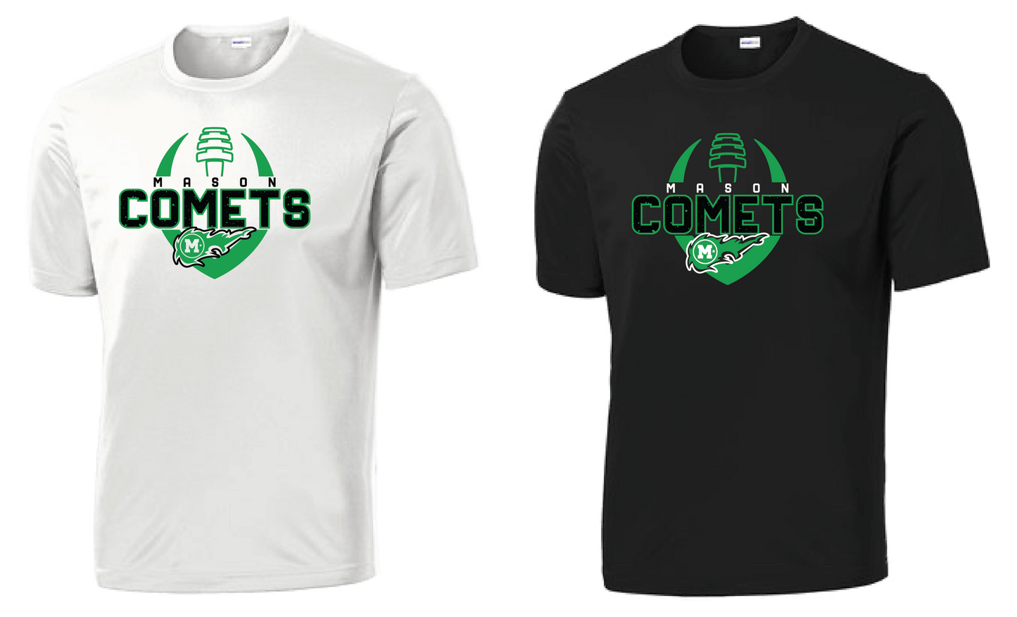 Mason Comets Football Moisture Wicking Unisex Tee